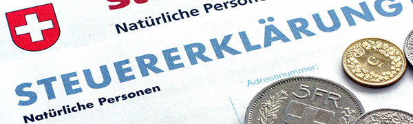 Schweizer Steuerformular